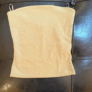 Aritzia Light Tan Strapless Top